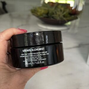 Grown Alchemist CBD 750 Targeted Body Cream Luxury Glass Jar 6.7 oz  ✨ NEW